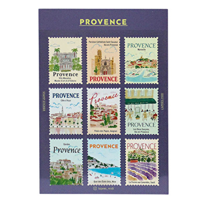 L'APRES-MIDI- Posta Pulu Sticker - Provence 1 (9'lu Paket)